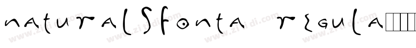 NaturalsFontA Regula字体转换